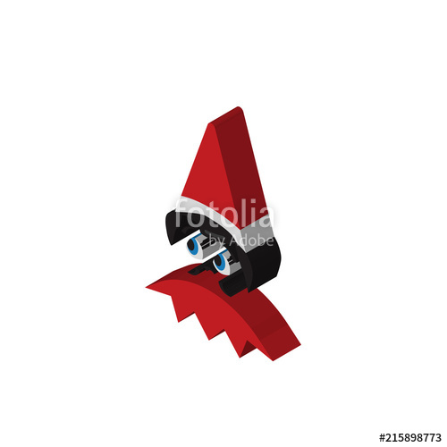 500x500 Elf On The Shelf Isometric Right Top View Icon Stock Image