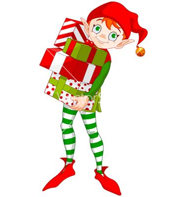 380x400 Christmas Elf Vector