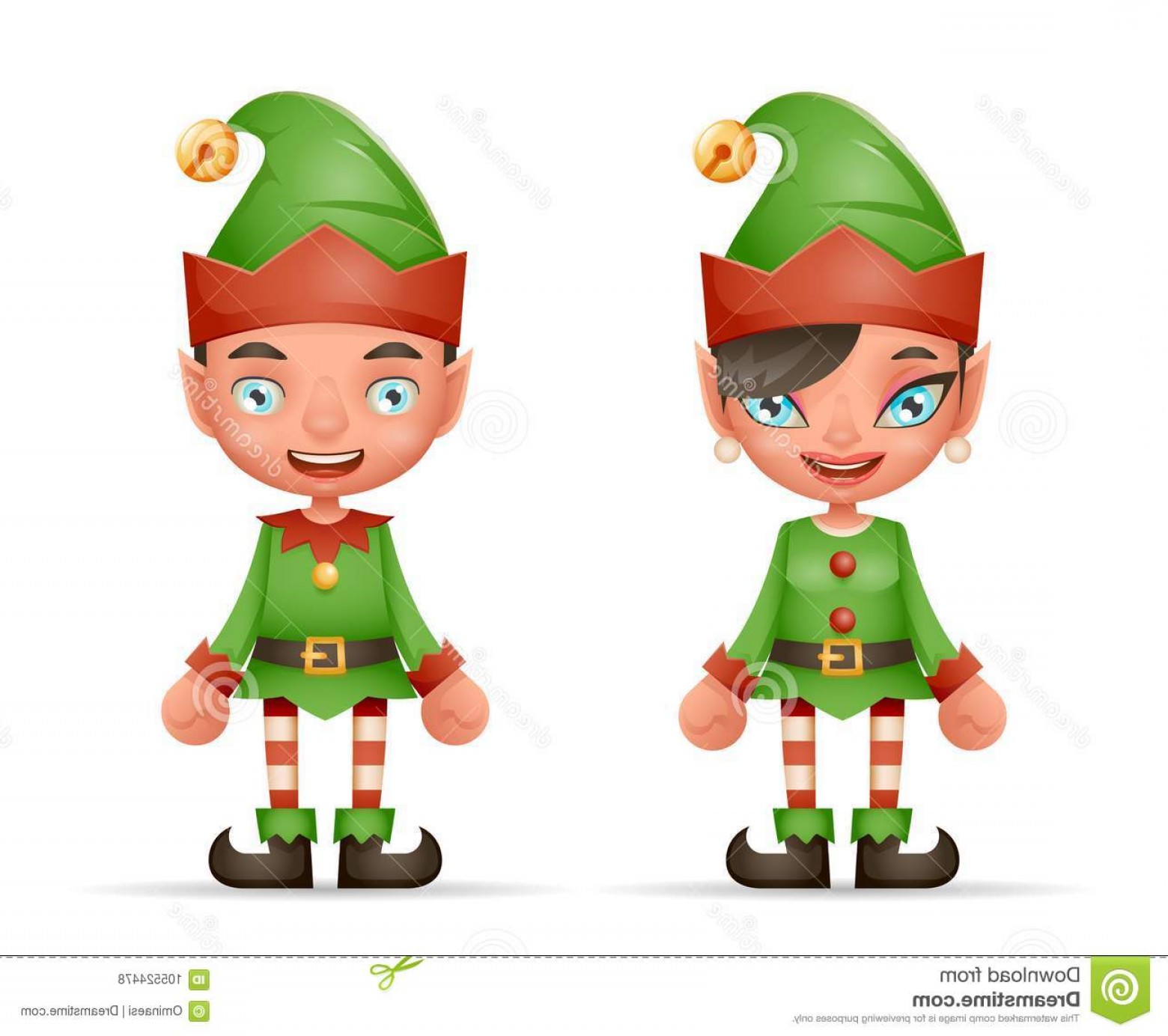1560x1384 Cute Cartoon Elf Boy Girl Characters Christmas Santa Teen Icons