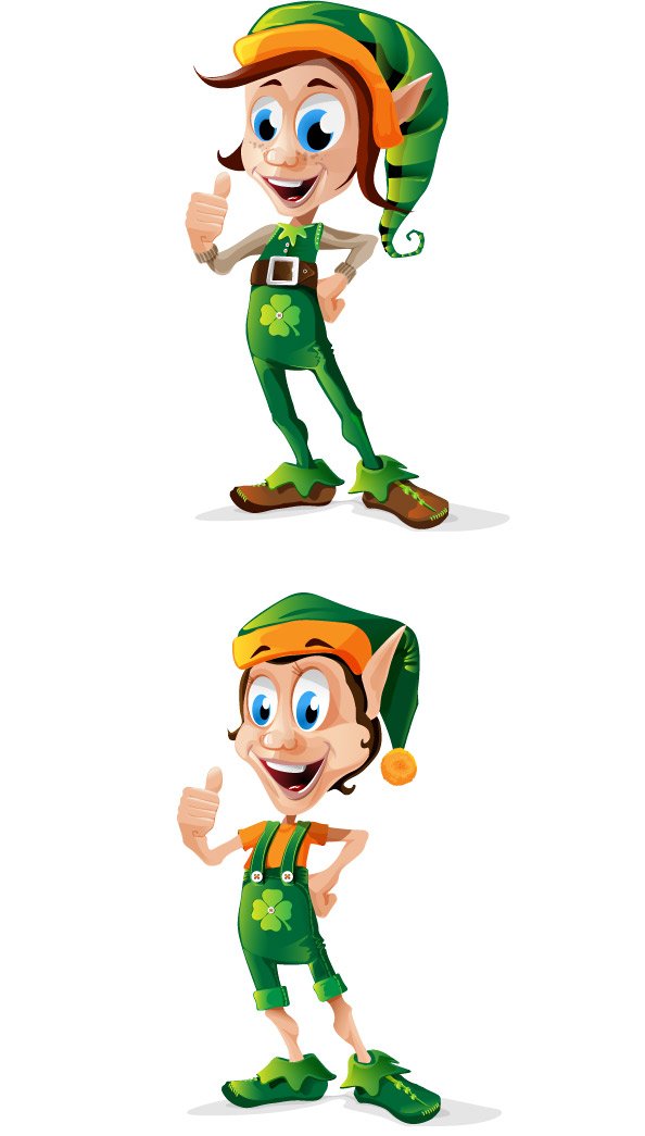 594x1045 Free Elf Vector Character Set Files, Vectors Graphics