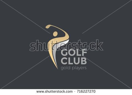 450x323 Golf Player Logo Design Vector Template Elite Luxury Gold Golf