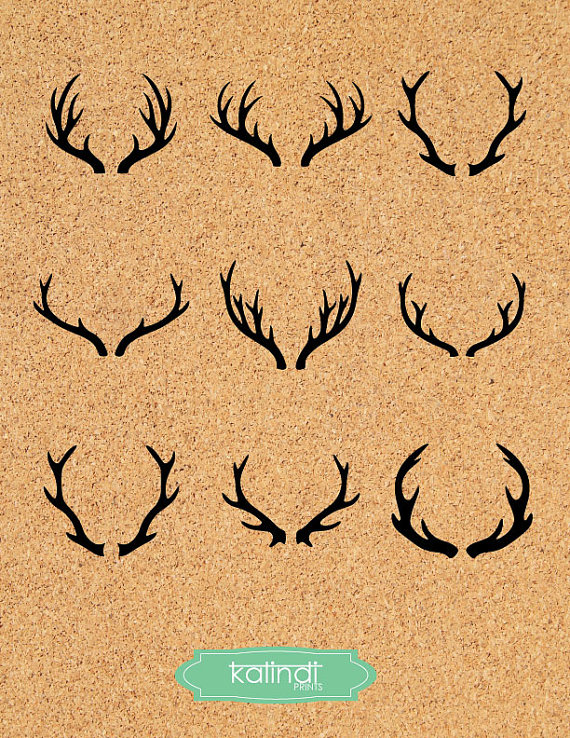 570x738 Deer Antler Deer Horns Vector Graphic, Deer Antler Clipart