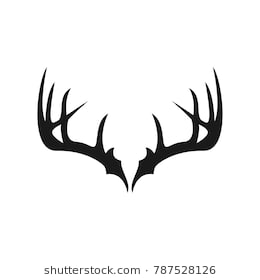 260x280 Elk Antler Silhouette