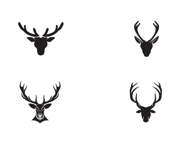 613x490 Deer Head Vector Logo Black