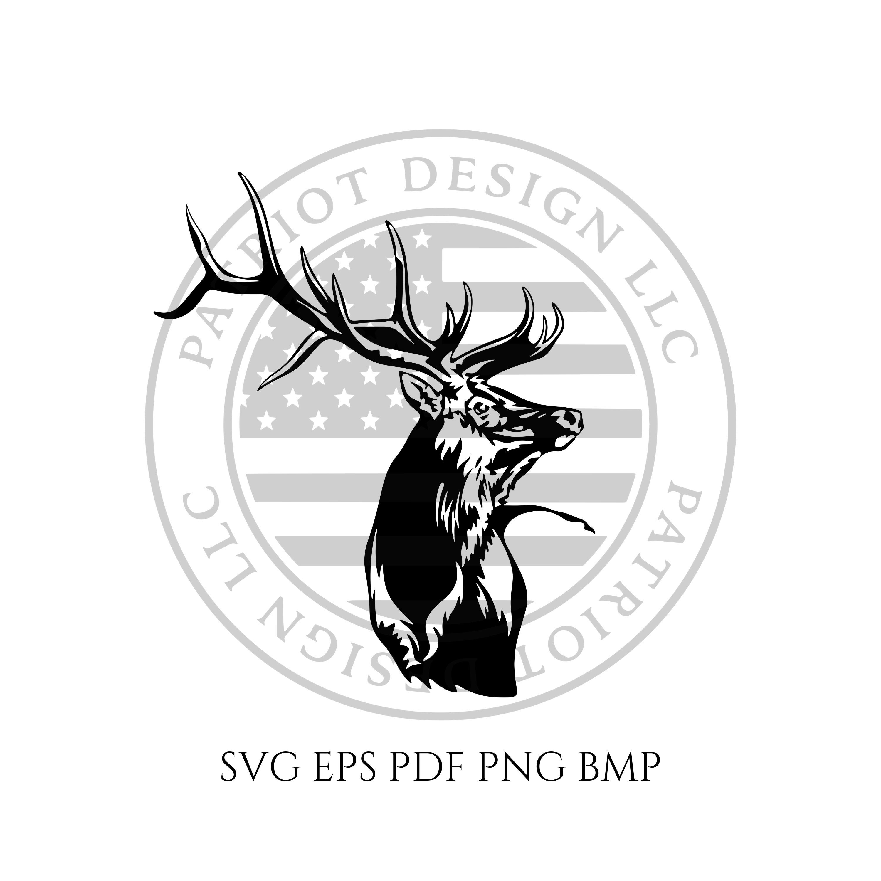 3000x3000 Elk Vector Elk Head Vector Hunting Vector Nature Vector Etsy