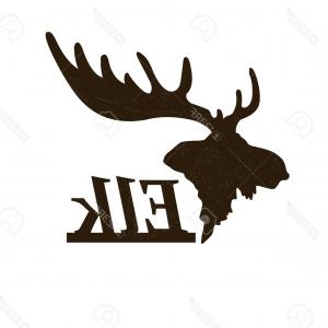 300x300 Photostock Vector Elk Logo Design Template Silhouette Of Elk Head