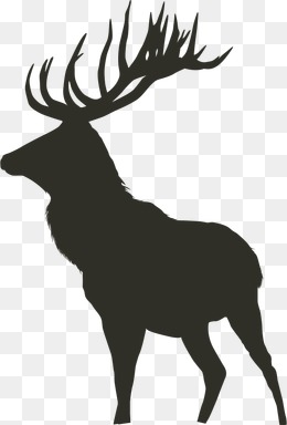 260x384 Elk Silhouette Background, Elk, Sketch, Two Elk Background
