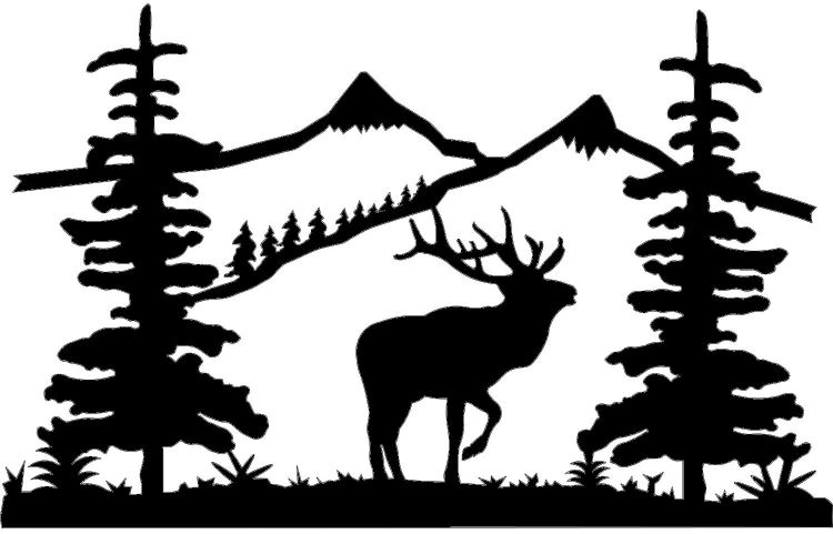 750x481 Collection Of 'elk Silhouette' Download More Than Images