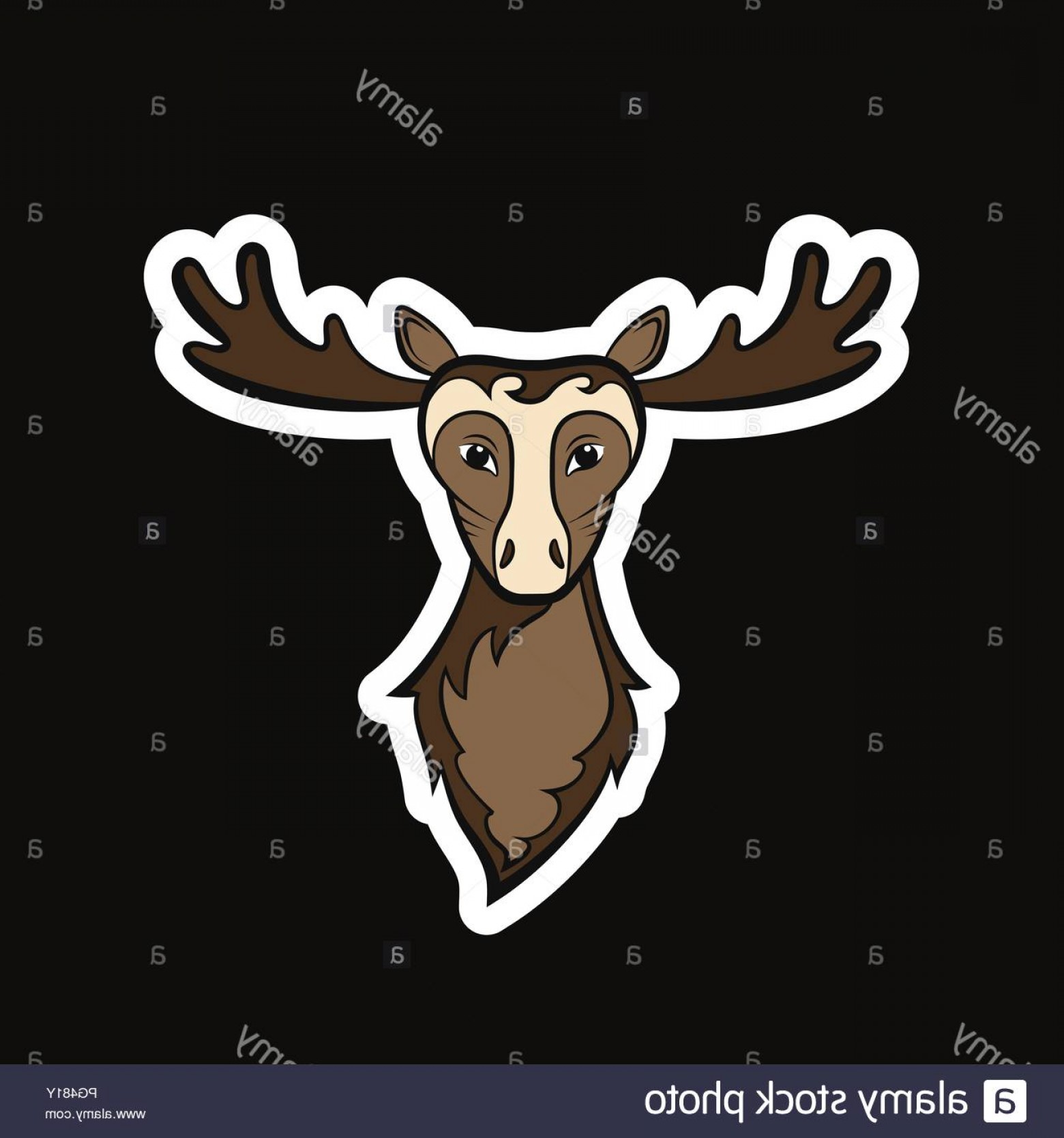 1560x1668 Elk Vector Art Studiogrfx
