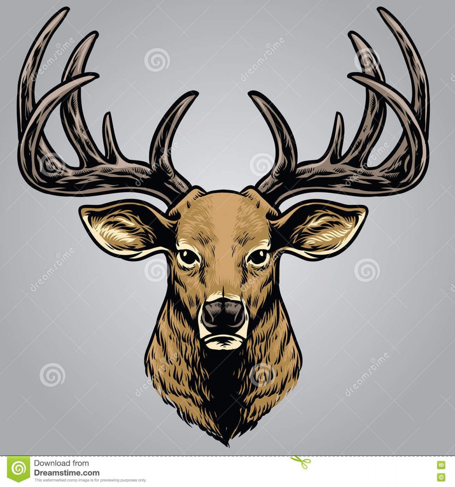 1560x1668 Elk Vector Art Studiogrfx