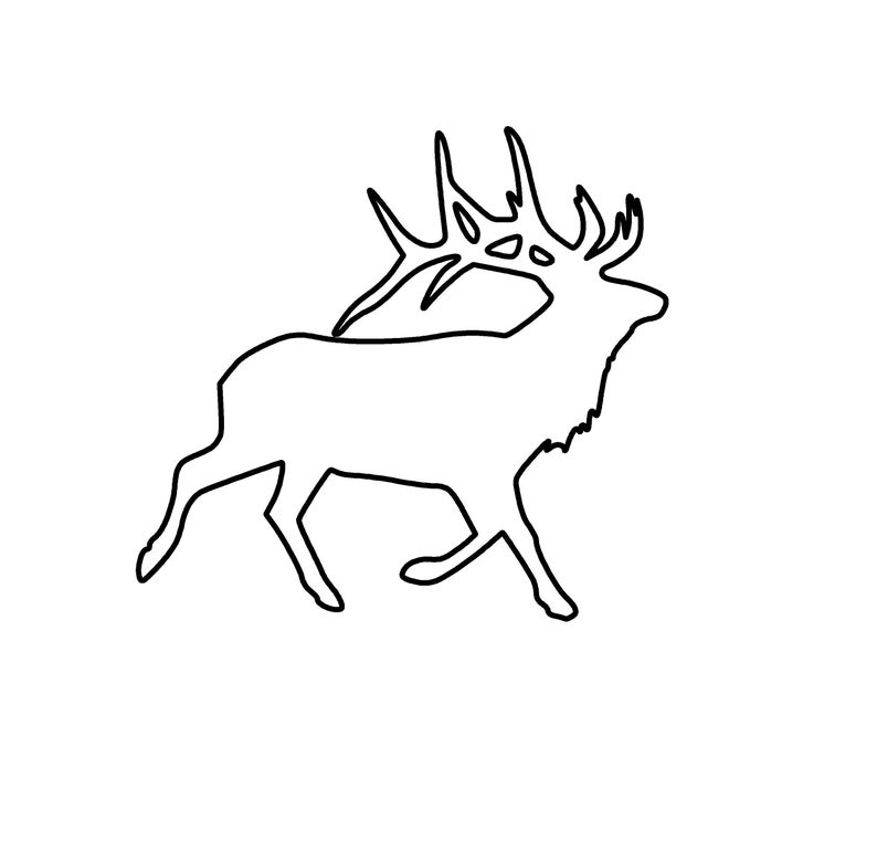 794x761 Elk Vector Graphic Instant Digital Download For Etsy