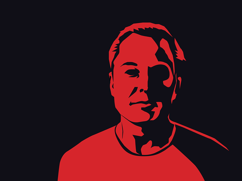 800x600 Elon Musk Vector Portrait