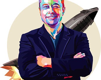 340x270 Musk Illustration Etsy