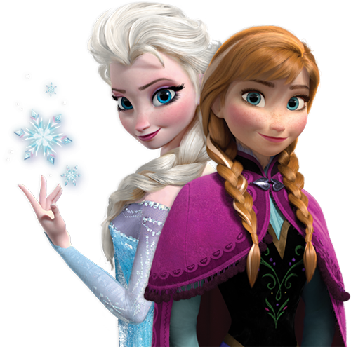 500x495 Elsa And Anna Png Vector, Clipart