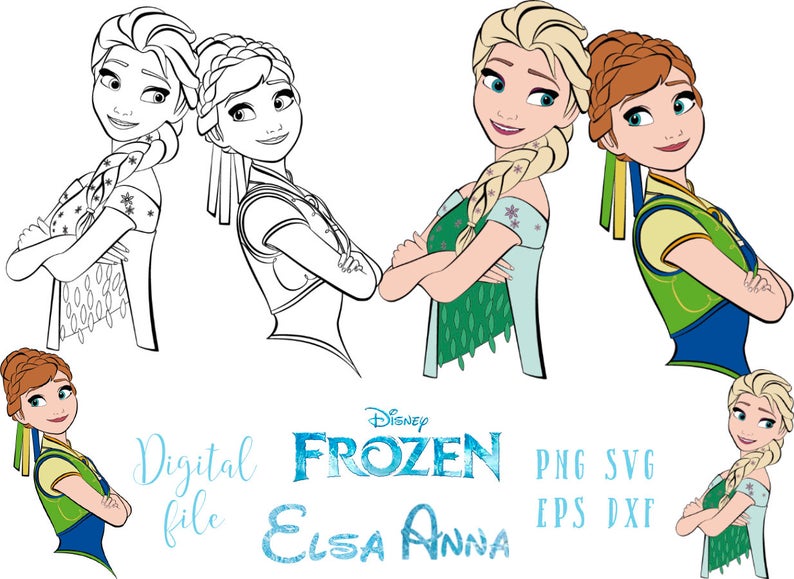 Elsa And Anna Vector at Vectorified.com | Collection of Elsa And Anna ...