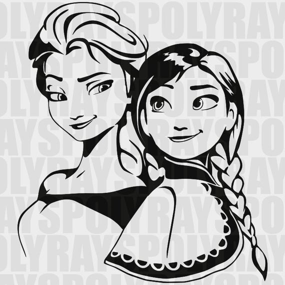 570x570 Frozen Anna Png Elsa Stencils Frozen Vector Etsy