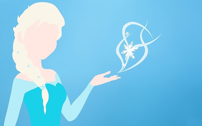 800x500 Elsa Silhouette Vector