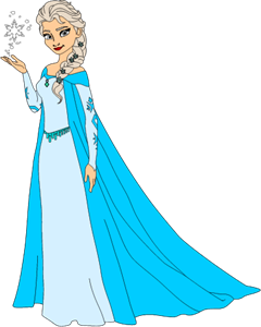 240x300 Frozen Queen Elsa Logo Vector