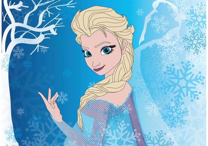 700x490 Elsa Frozen Vector Stock Images