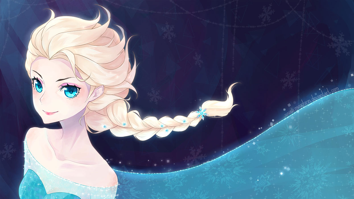 1244x700 Frozen Elsa Anna Digital Fan Art Wallpapers