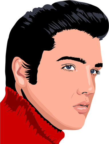 Elvis Presley Vector Image 381x500 Elvis Presley Vector Image