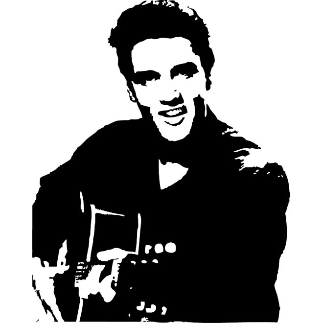 Portrait Of Elvis Presley Free Vector 660x660 Portrait Of Elvis Presley Free Vector