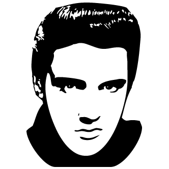 Vector De Elvis Presley 332x332 Vector De Elvis Presley