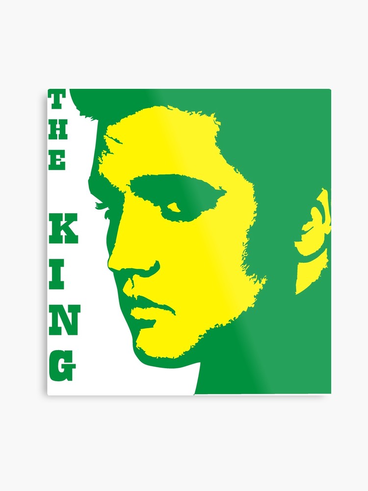 750x1000 Elvis Presley Vector Trace Metal Print