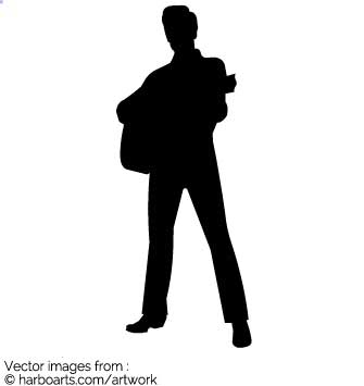 Download Elvis With Guitar Silhouette 335x355 Download Elvis With Guitar Silhouette