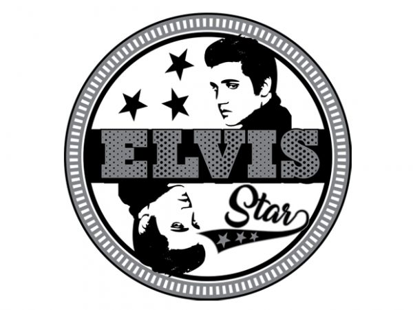 600x450 Elvis The King Vector Clipart