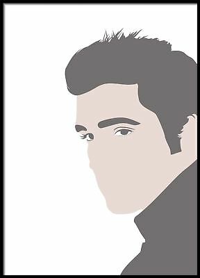 288x400 Elvis Portrait, Minimalistic Famous Portrait Vector Art