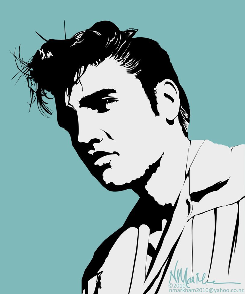 Elvis Vector Art Drawings 814x980 Elvis Vector Art Drawings