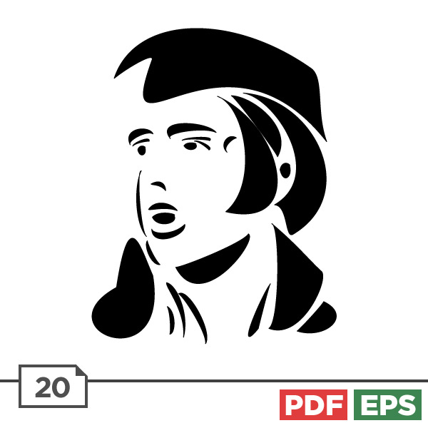 Line Art Elvis 600x600 Line Art Elvis