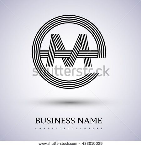 Letter Em Or Me Linked Logo Design Circle E Shape Elegant Black 450x470 Letter Em Or Me Linked Logo Design Circle E Shape Elegant Black