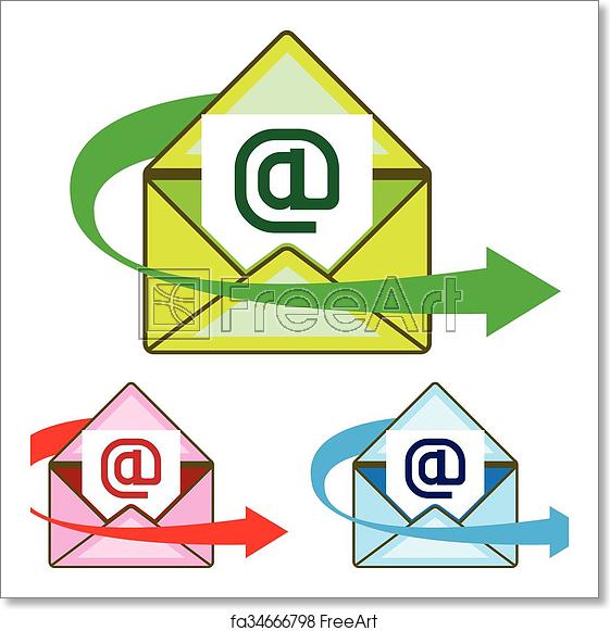 561x581 Free Art Print Of Email Icon Mail Sent Vector Freeart