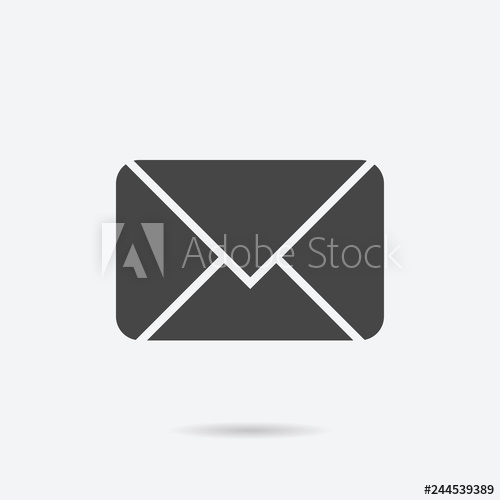 500x500 Filled Email Icon Email Vector Illustration For Graphic Design