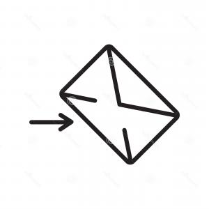 300x300 Photostock Vector Outline Email Icon In Trendy Flat Style On White