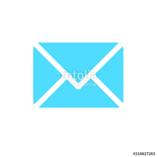 500x500 Mail Sign Message Icon Vector Illustration