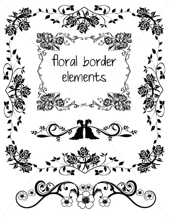 Vector Corbels, Ornamental Corner Lines, Flourish Borders 570x738 Vector Corbels, Ornamental Corner Lines, Flourish Borders