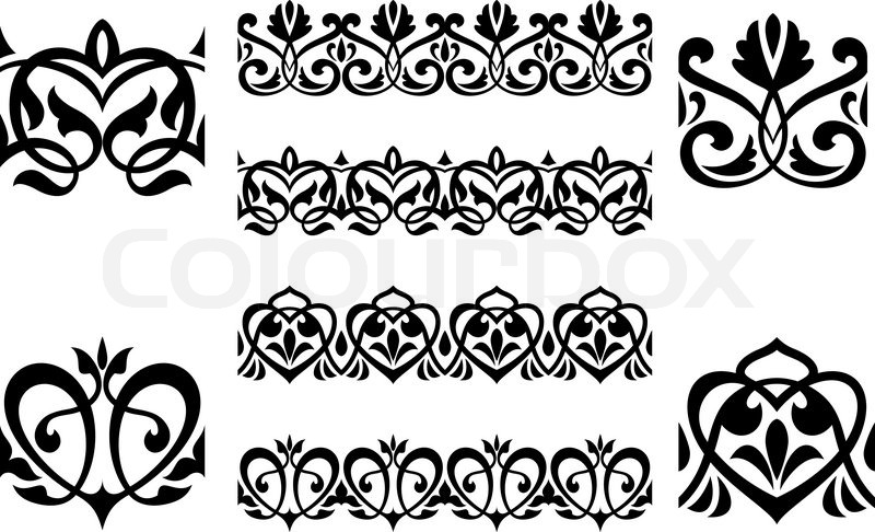 800x486 Ornamental Elements And Embellishments Stock Vector Colourbox