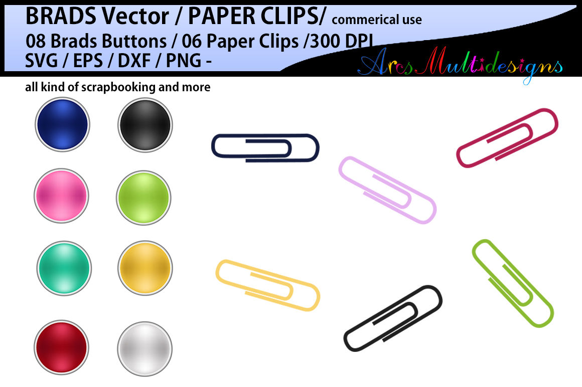 1160x772 Digital Brads Vector Brad Clip Art Brad Embellishments