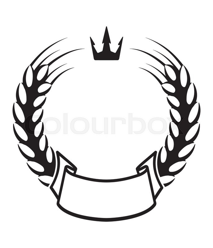 686x800 Template Of Design With Spikelets Of Stock Vector Colourbox