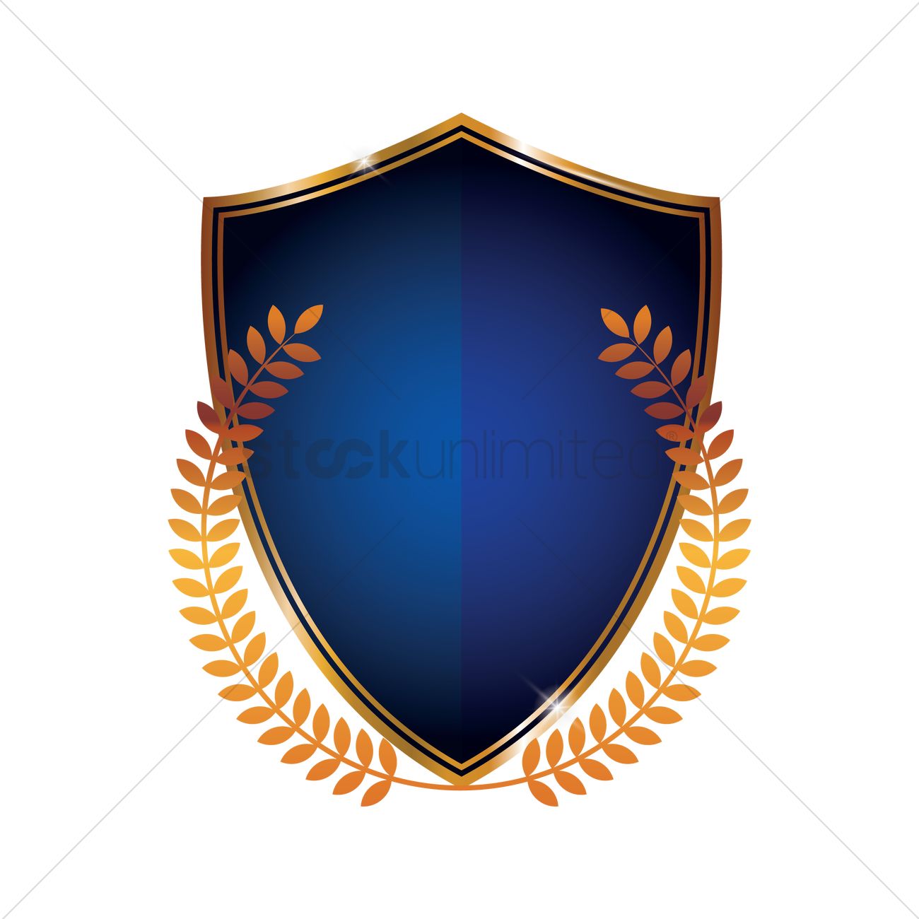 1300x1300 Blue Shield Emblem Vector Image