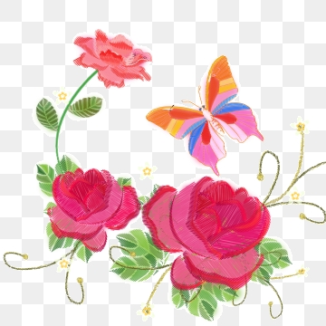 360x360 Embroidery Flower Png, Vector, And Clipart With Transparent