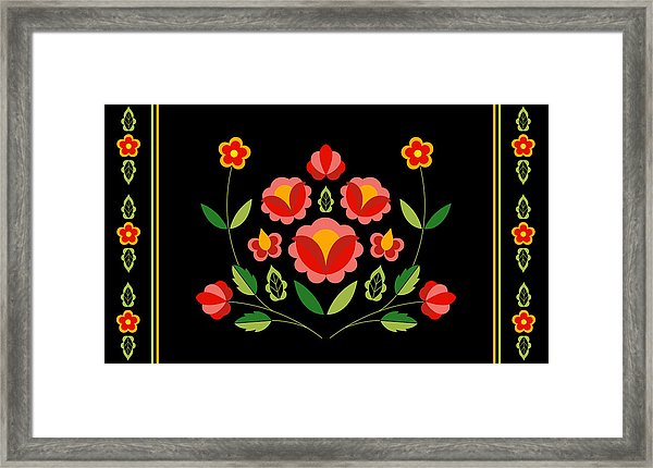 600x430 Polish Folk Pattern Vector Floral Ethnic Ornament Slavic Eastern