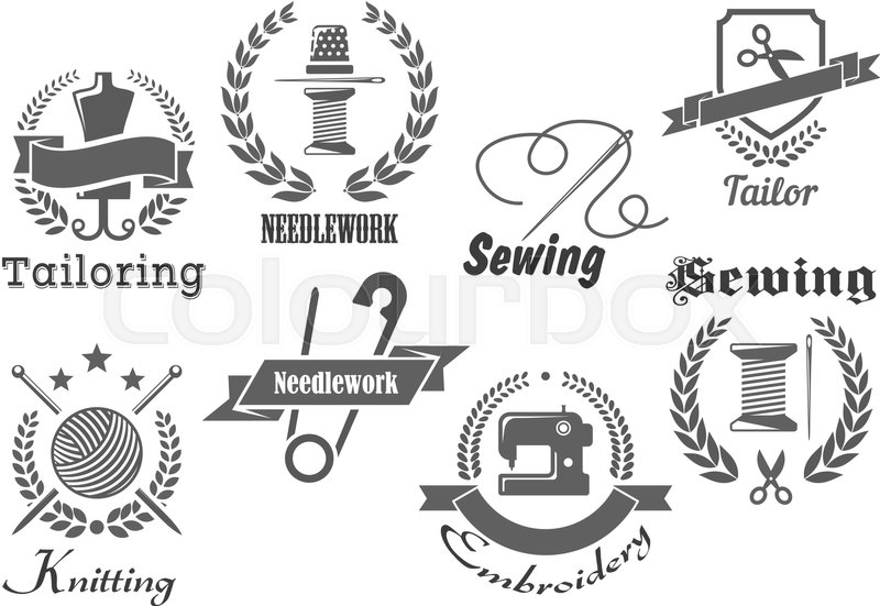 800x551 Sewing Studio Or Tailor Atelier Vector Stock Vector Colourbox