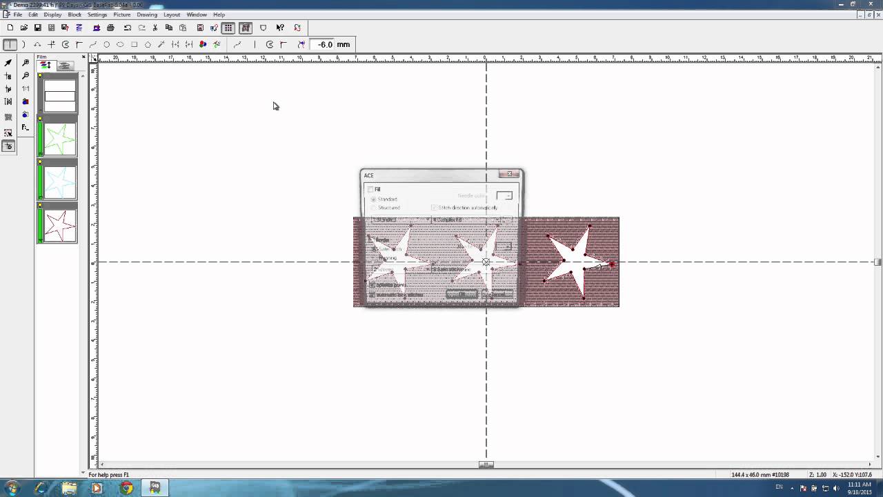 1280x720 Vector To Stitches In Basepac For Zsk Embroidery Machines