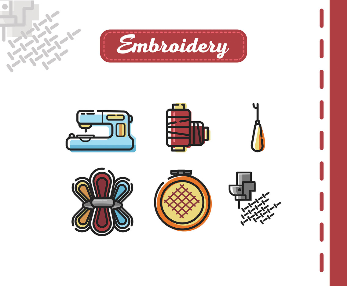 1136x936 Embroidery Vector White Background Vector Art Graphics