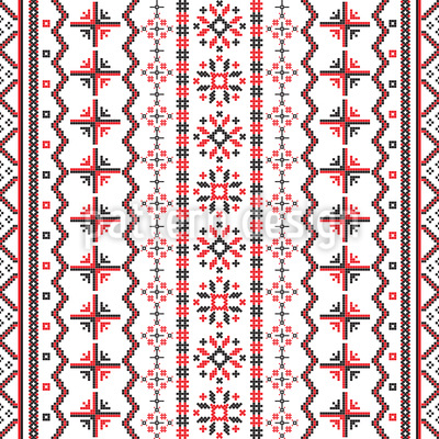 400x400 Romanian Embroidery Vector Pattern
