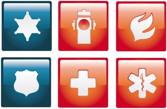 551x360 Emergency Vector Icon Set Free Vector In Adobe Illustrator